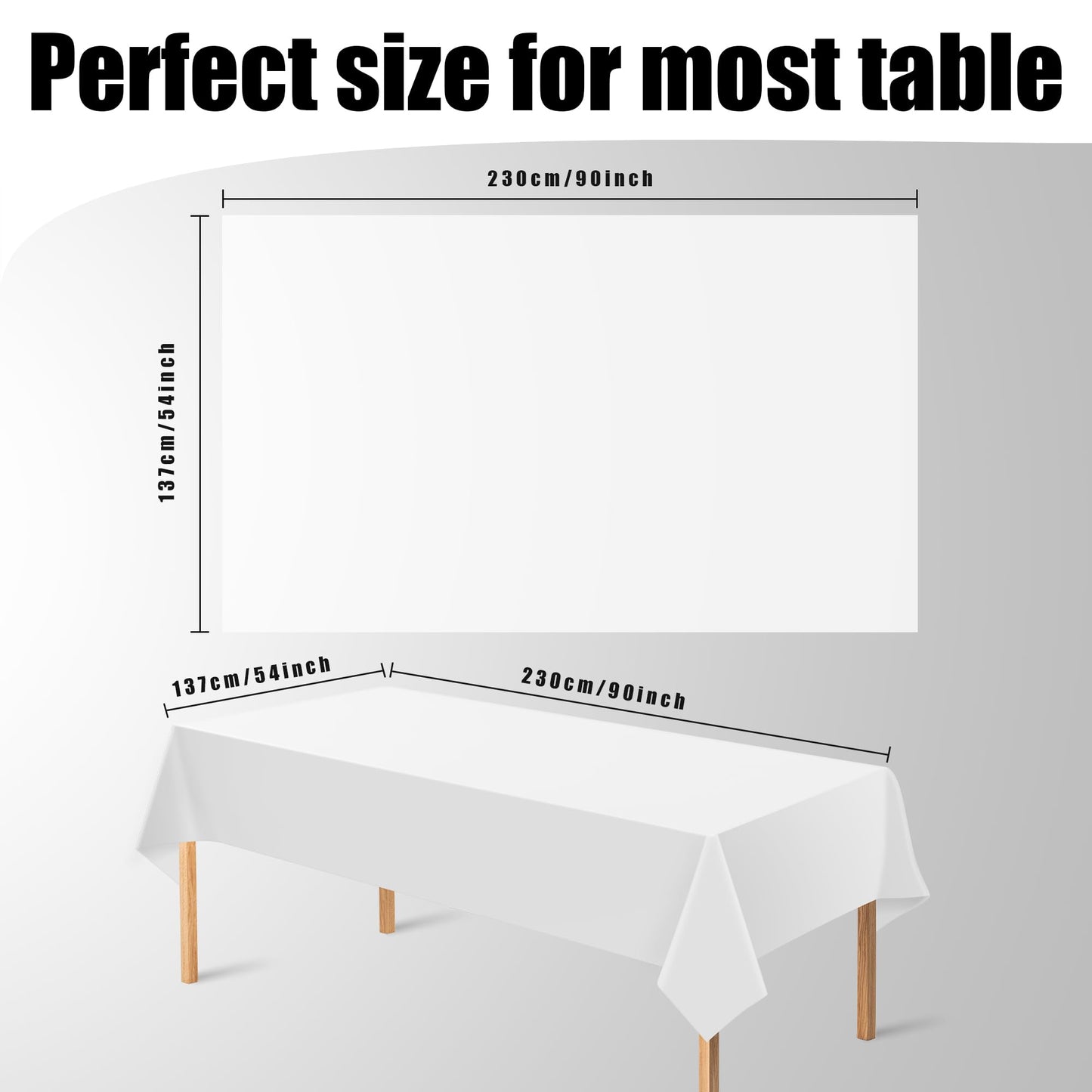 4 Pack Disposable Table Covers for Parties