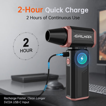 Cordless Electric Air Duster for PC & Car