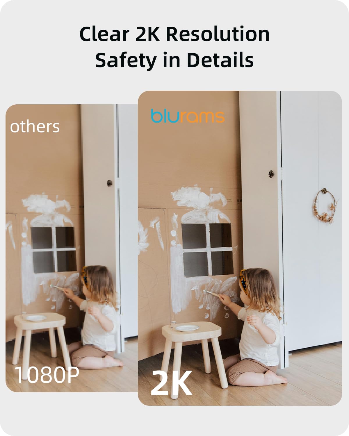 blurams 2K Indoor Security Camera with Motion Tracking
