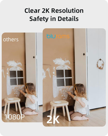 blurams 2K Indoor Security Camera with Motion Tracking