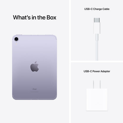 2021 Apple iPad Mini (Wi-Fi + Cellular, 64GB) - Purple with AppleCare+ (2 Years)