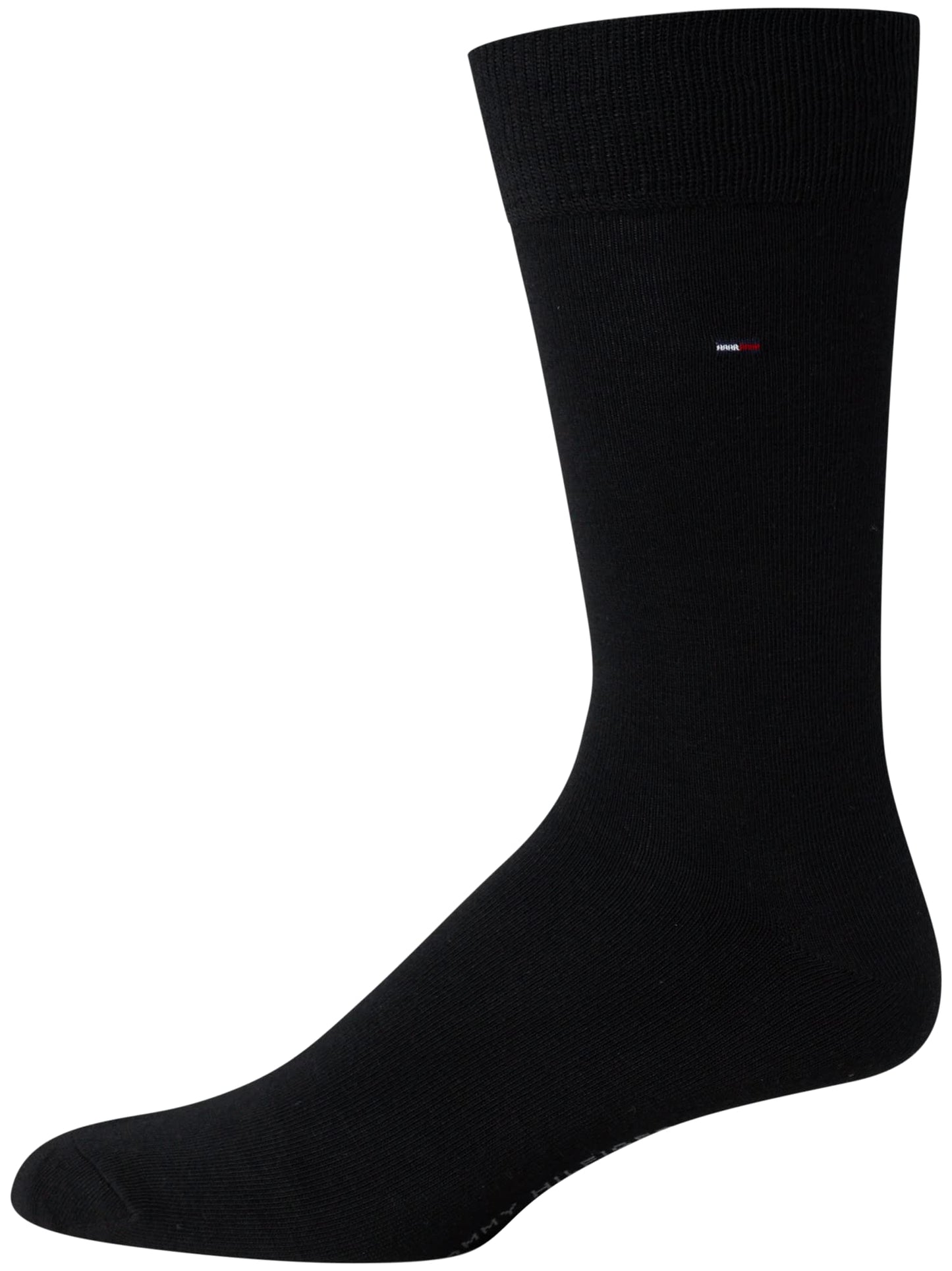 Tommy Hilfiger Men's Dress Socks - Lightweight Comfort Crew Sock (4 Pack), Size 7-12, Black