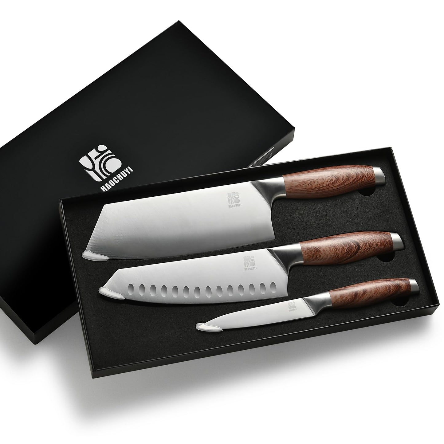 3-Piece Professional Chef Knife Set by HAOCHUYI