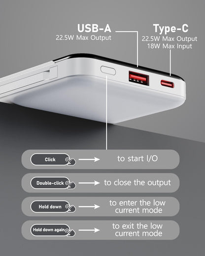 10000mAh Portable Power Bank with Fast Charging