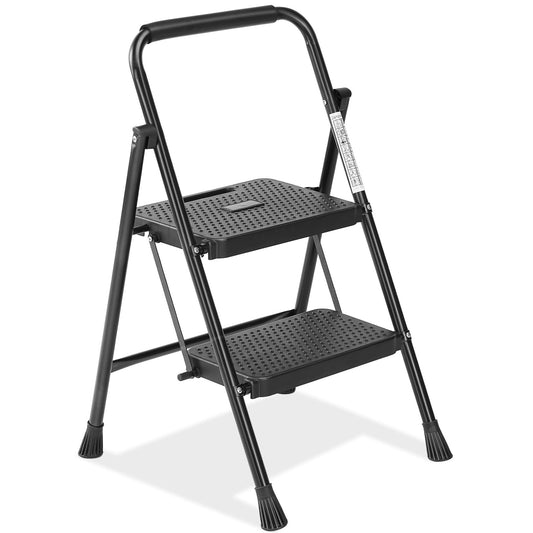DUMOS 2-Step Heavy Duty Folding Ladder