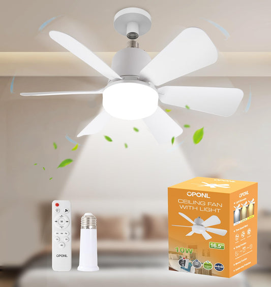 3-Speed Dimmable LED Ceiling Fan with Remote