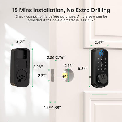 Smart WiFi Fingerprint Deadbolt Lock by hornbill
