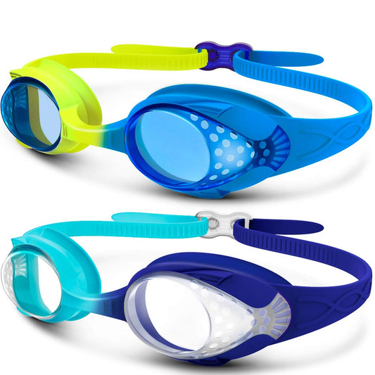 2 Pack OutdoorMaster Kids Swim Goggles