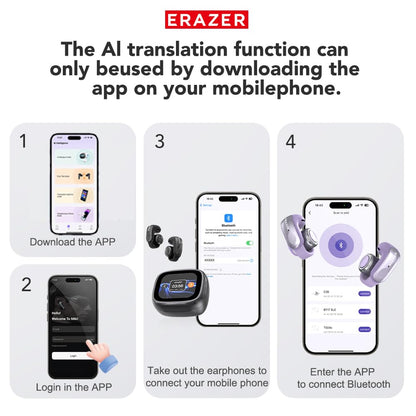 AI Translation Earbuds for 135 Languages