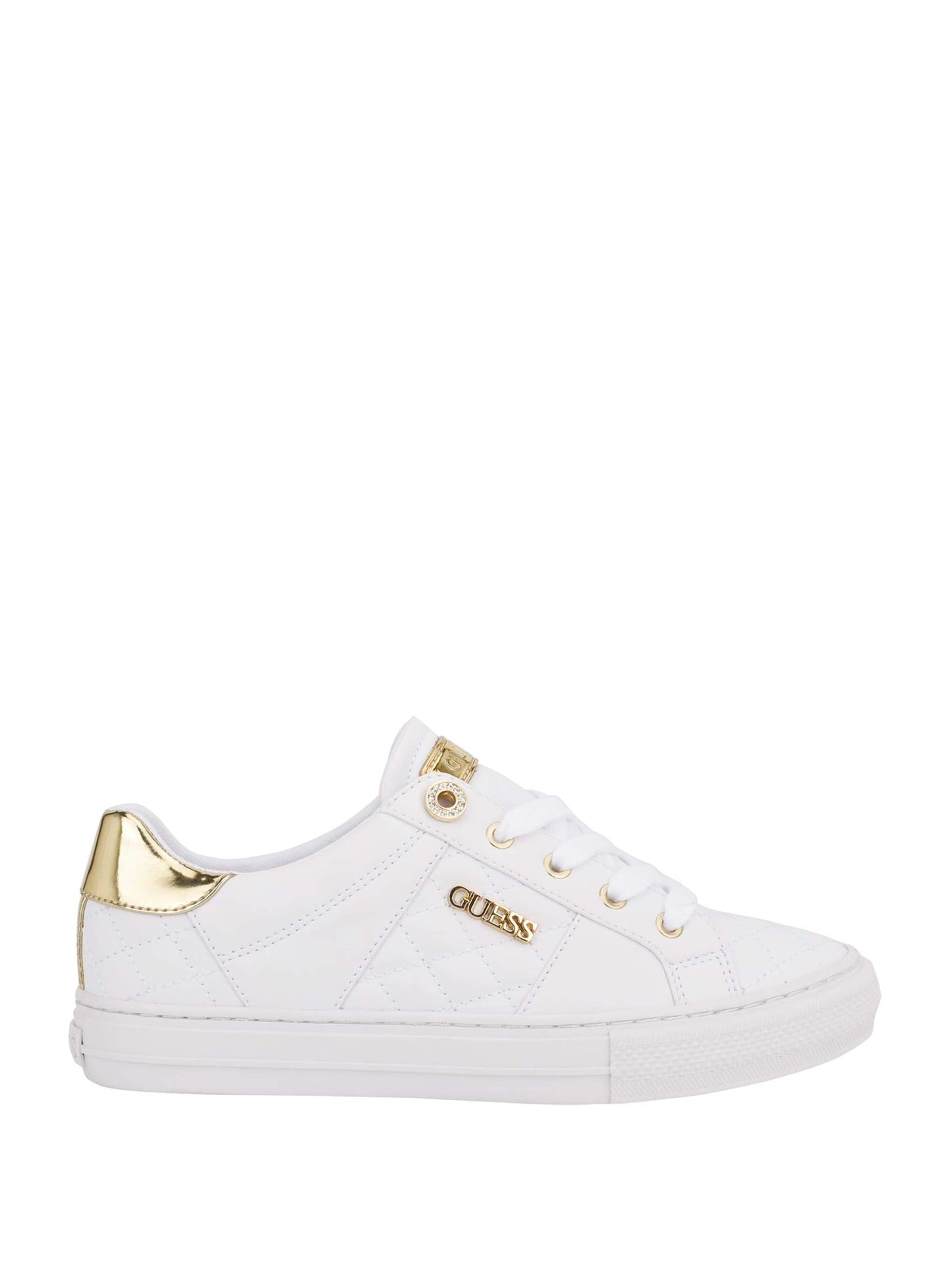 Guess Women's Loven Sneaker, White, 9.5