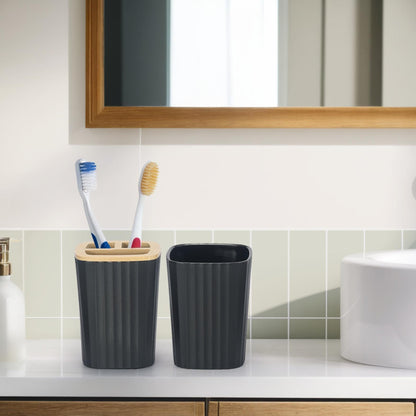 9-Piece Black Bathroom Accessories Set
