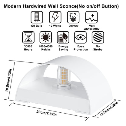2 Pack Sobrovo LED Wall Sconces Waterproof