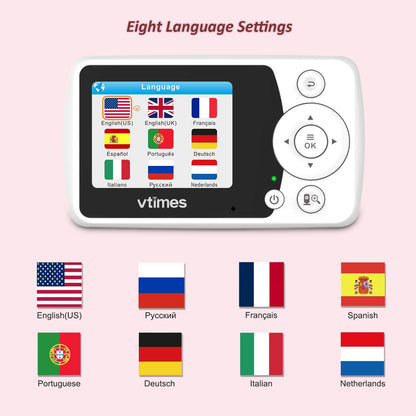 Video Baby Monitor with Night Vision & Audio
