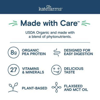 12 Pack Kate Farms Organic Kids Nutrition Shake
