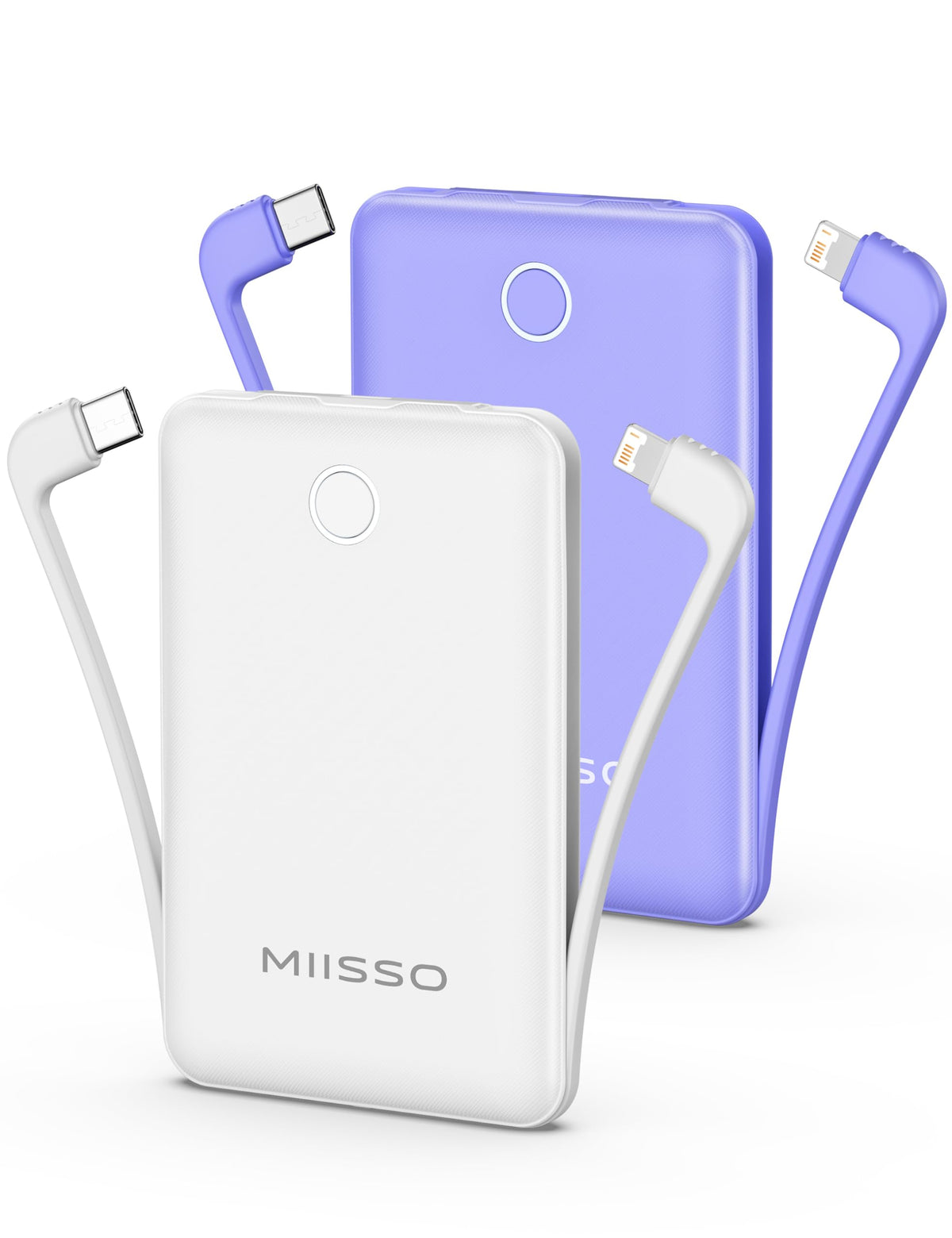 2 Pack 10000mAh Mini Portable Charger Power Bank