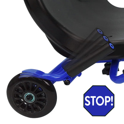 509 Crew Landshark Ride-On: Blue - Kids 509 Crew Ride-On Lets You Create Forward Driving Kinetic Energy with Push & Pull Leg Action, Side to Side & Forward Direction, Ages 5+, Large