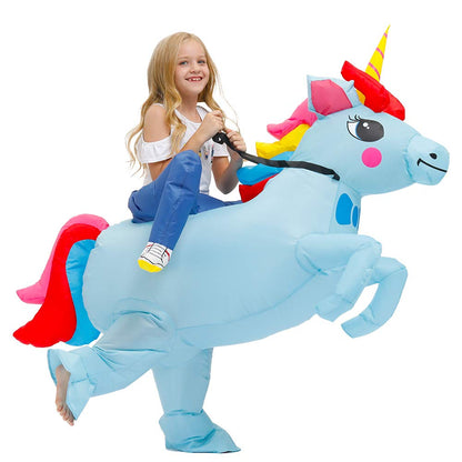 KOOY Kids Inflatable Unicorn Costume for Halloween