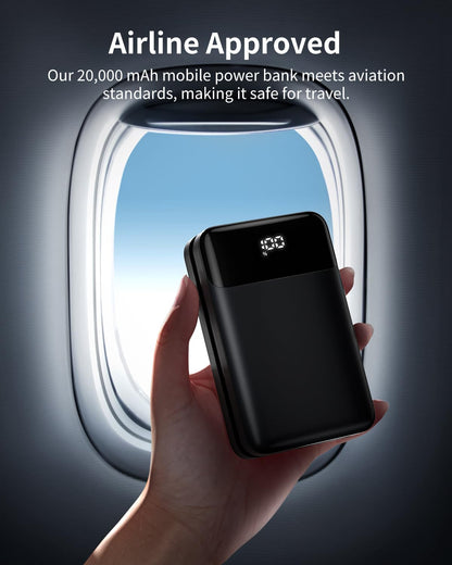 20000mAh High-Speed Power Bank with USB-C Cable
