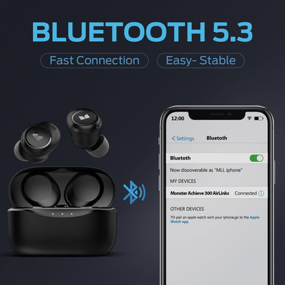 Monster Wireless Earbuds with USB-C Charging Case