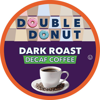 Double Donut Decaf Dark Roast Coffee Pods 80 Count