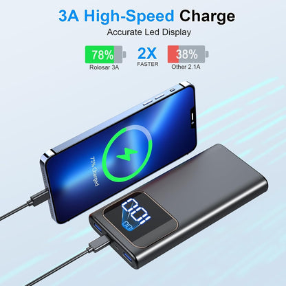 10000mAh Portable Charger with Fast Charging