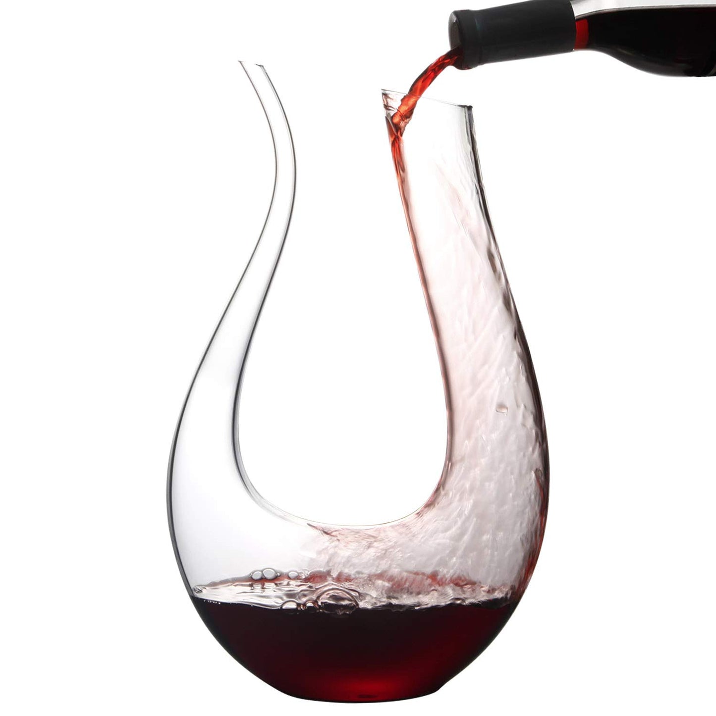 Red Wine Decanters by NUTRIUPS Swan Wine Decanter Lyre Shape Wine Decanter and Carafe Hand Blown Red Wine Decanters