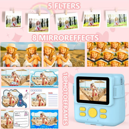 Kids Instant Print Camera with 32GB Card