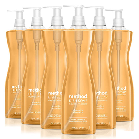 Method Biodegradable Gel Dish Soap, Clementine, 18 Oz