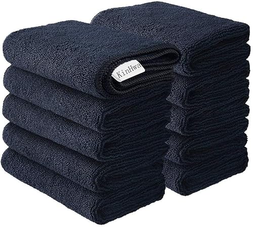 10 Pack Microfiber Dish Cloths with Scrub Side