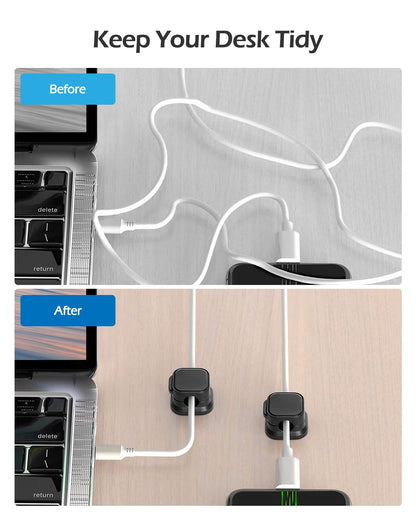 hokhik® 6 Pack Magnetic Cable Clips