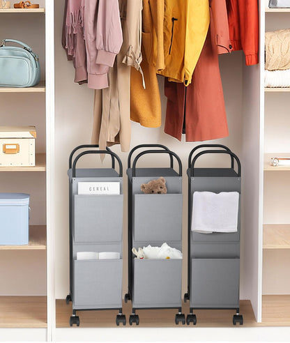 Luxspire 75L Rolling Laundry Hamper with Lid