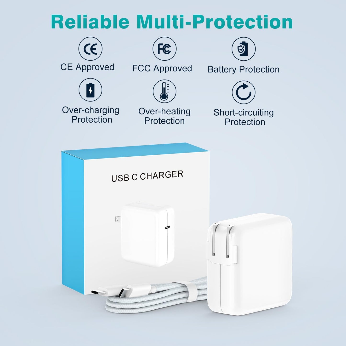 100W USB-C Power Adapter for MacBook Pro/Air