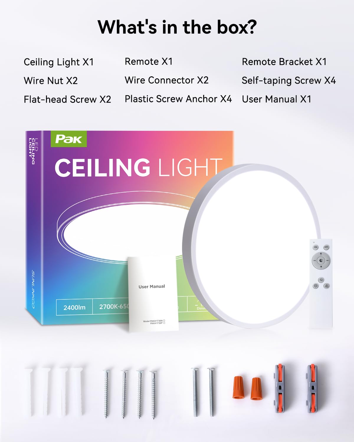 12 Inch LED Flush Mount Ceiling Light Fixture