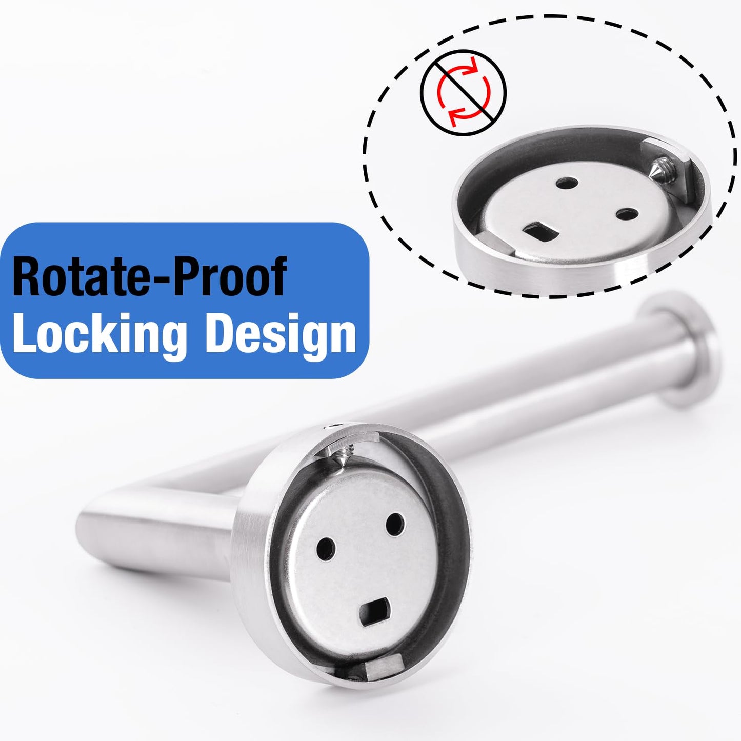 HITSLAM Brushed Nickel Toilet Paper Holder