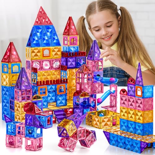 97 Piece Magnetic Tiles Building Blocks for Kids