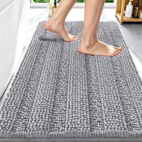 Extra Soft Absorbent Chenille Bathroom Rug Mat