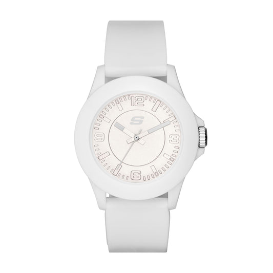 Skechers Women's Quartz Three-Hand Watch, White