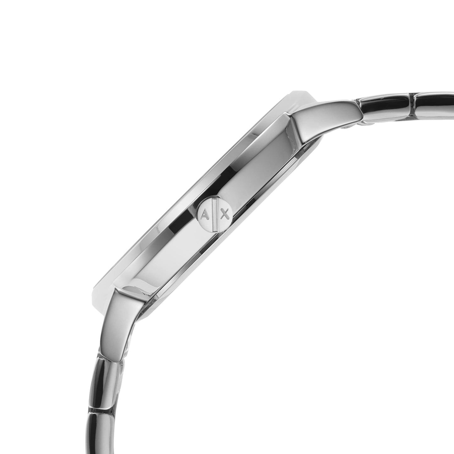 A｜X Armani Exchange Women's Three-Hand Stainless Steel Watch (Model: AX5578), Silver Bracelet