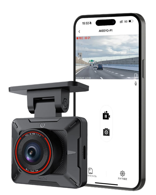 1080P WiFi Dash Cam with Night Vision