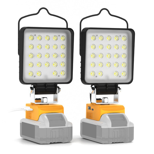 2 Pack Cordless LED Work Light for Dewalt
