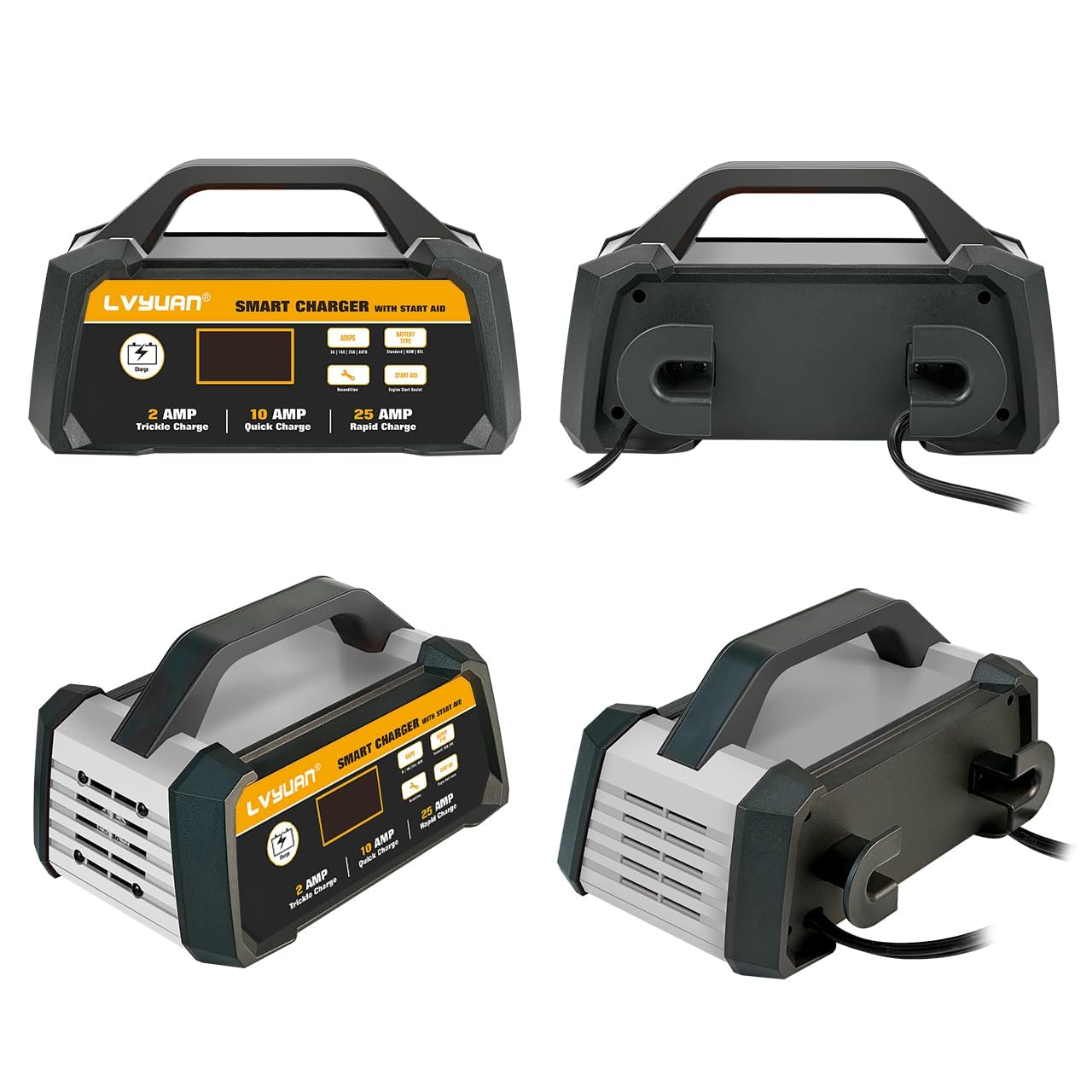 12V Smart Car Battery Charger with Winter Mode