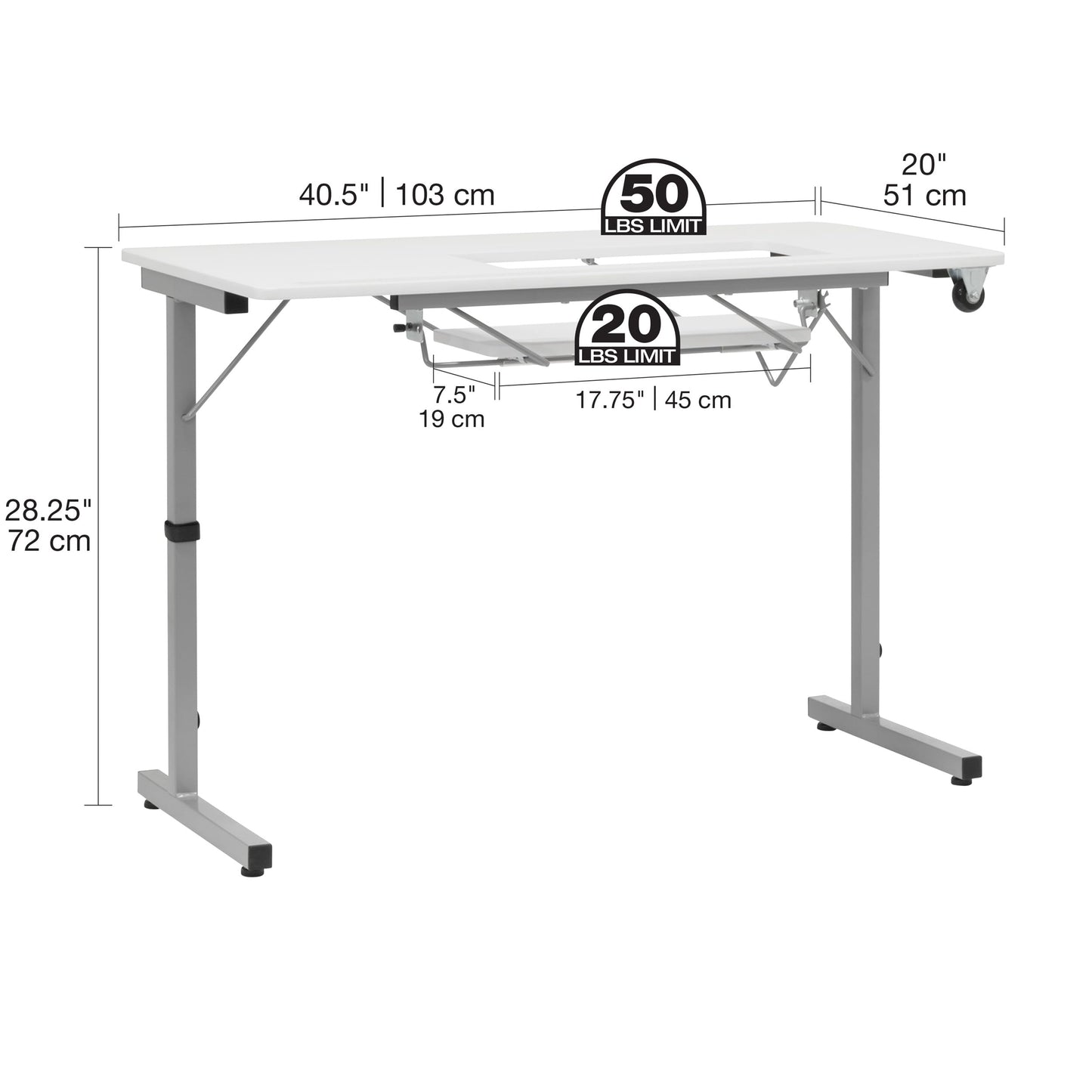 Sew Ready Compact Portable Folding Sewing Table