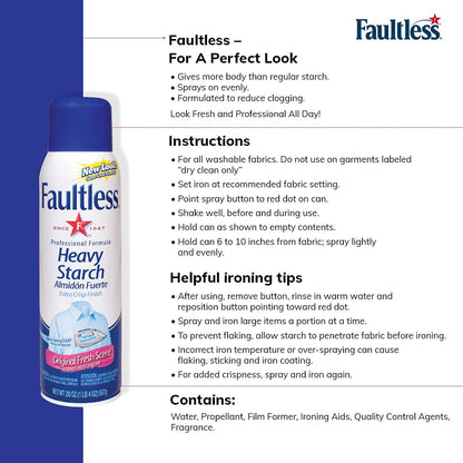 Faultless Heavy Starch for Crisp Fabrics