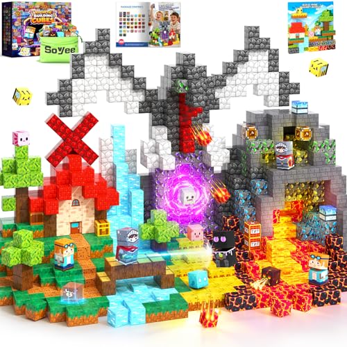 200 Piece Magnetic Building Blocks STEM Toy Set