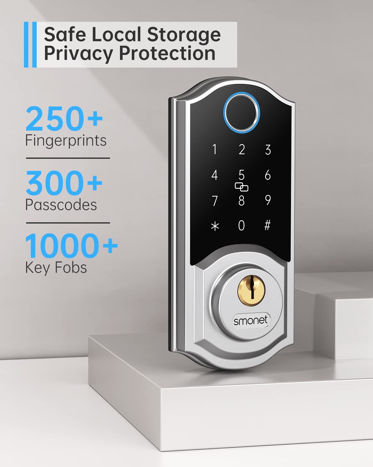 Smart Keyless Entry Door Lock Set by SMONET