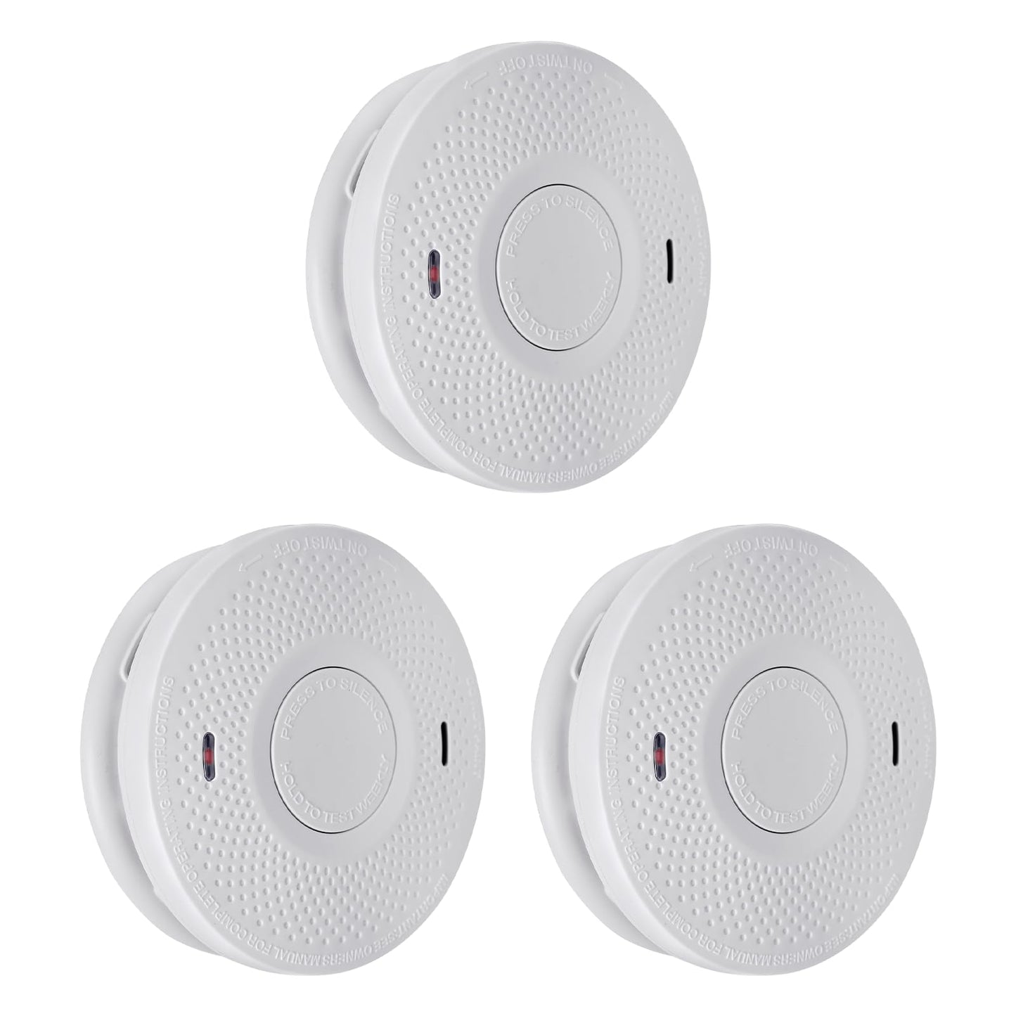 ANKA Smoke and Carbon Monoxide Detector Alarm,10 Year Battery, Not Hardwired, Dual Sensor Smoke CO Combo Alarm with Silence Function, UL 217 & UL 2034