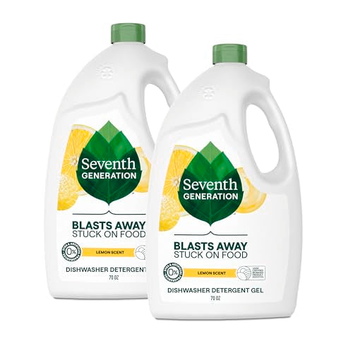 2 Pack Seventh Generation Dishwasher Detergent Gel 70oz