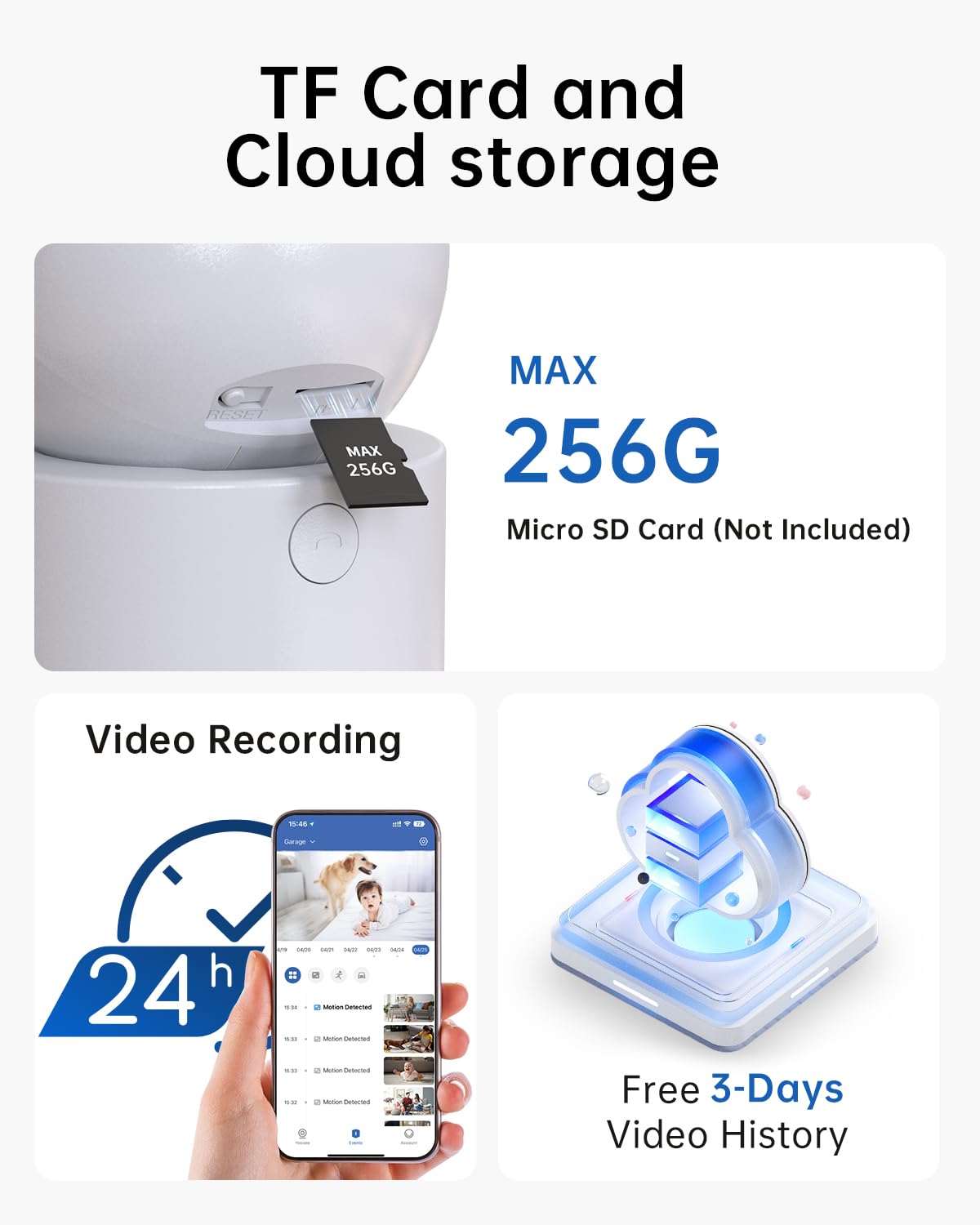 2K Pan/Tilt Security Camera with 2-Way Talk