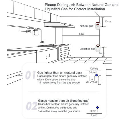 Natural Gas Detector for Home and Camper
