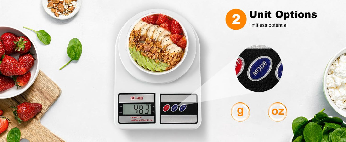 22lb Digital Kitchen Scale for Food Prep